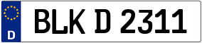 Trailer License Plate